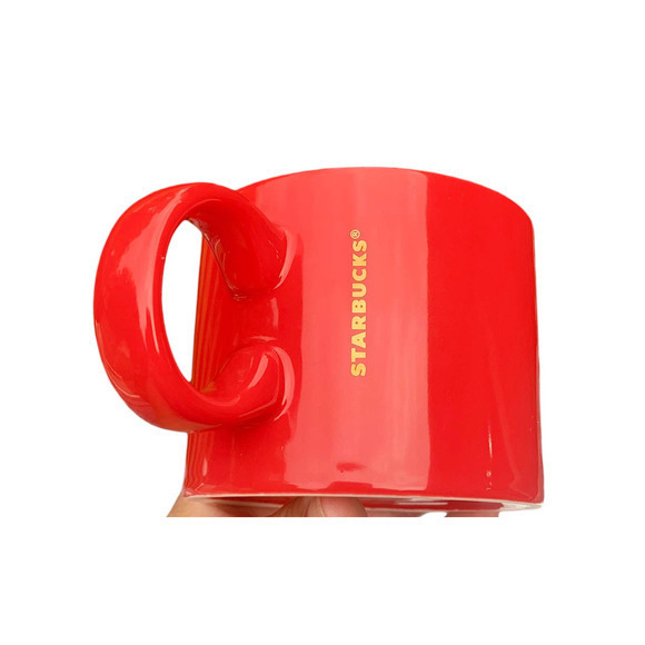 3‎ MUG Cup STARBUCKS RED Ceramic Coffee Tea - Picture 11 of 12